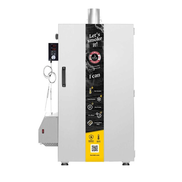 Rūkykla Borniak 150L nerūdijančio plieno +BBQ ir wifi BBDSW-150 17