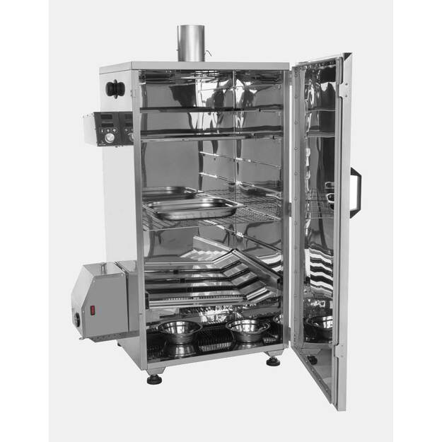 Rūkykla Borniak 150L nerūdijančio plieno +BBQ ir wifi BBDSW-150 16