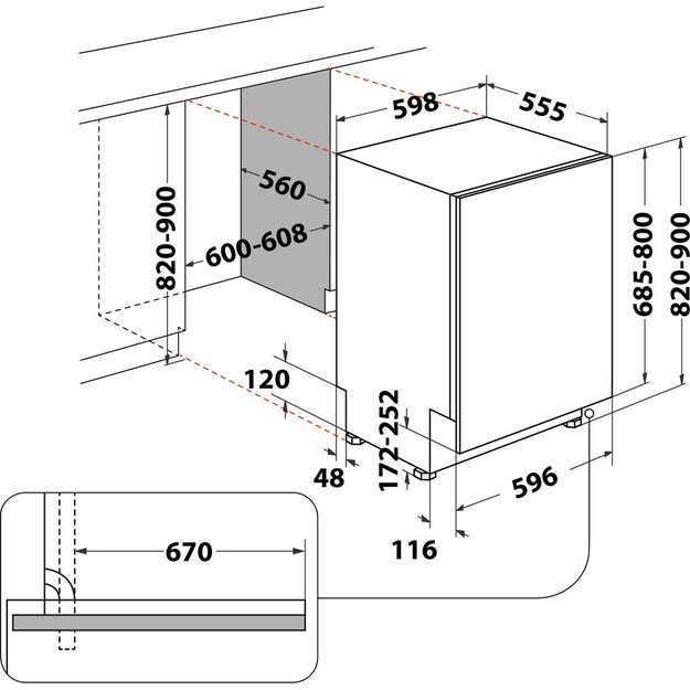 Indaplovė WHIRLPOOL WIP 4O33 PLE S 2