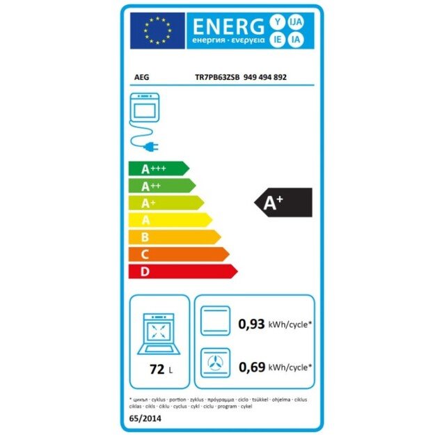 Orkaitė AEG TR7PB63ZSB 2