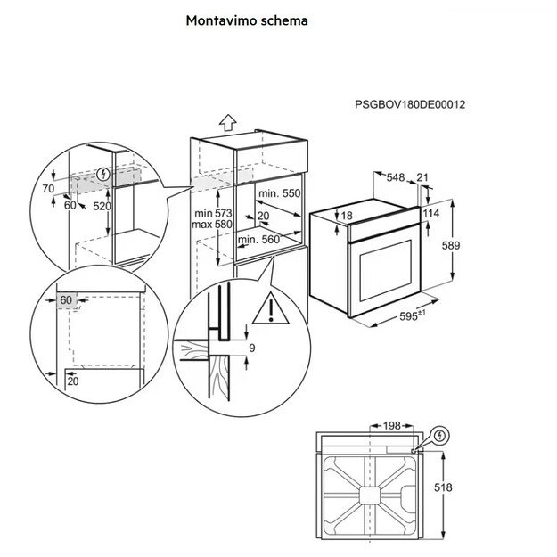 Orkaitė AEG TR7PB63ZSB 3