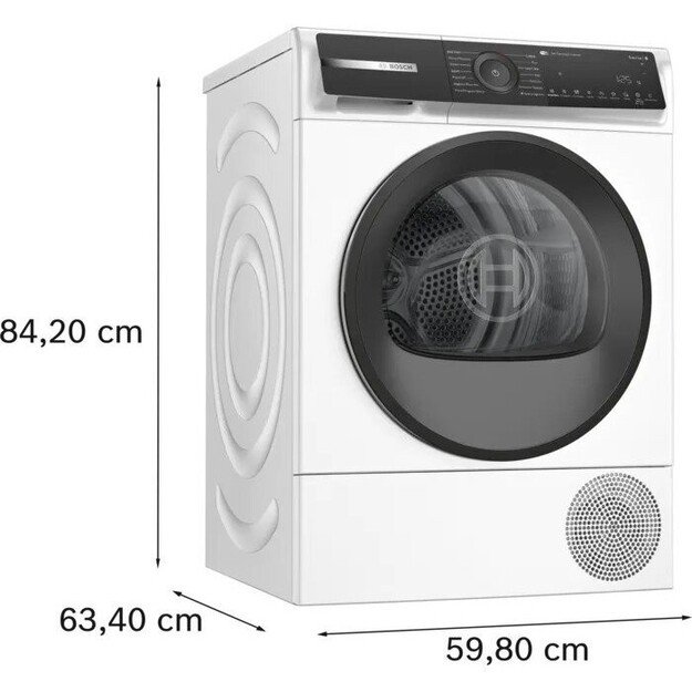 Džiovyklė su šilumos siurbliu BOSCH WQH245B9SN, 9 kg 8