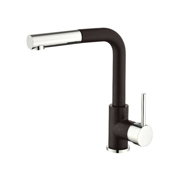 Komplektas: virtuvės plautuvė ir maišytuvas su ištraukiama žarna HELIKA SQT104-120AWP+2383-120 3