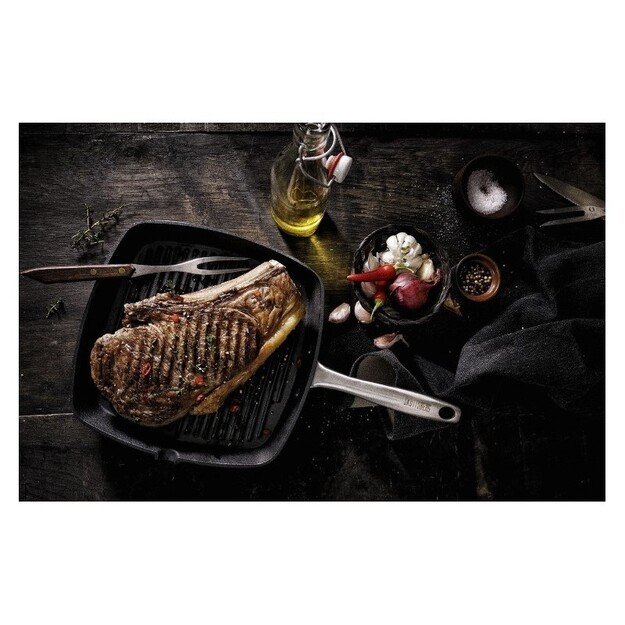 Rifliuota ketaus keptuvė Skottsberg 28x28cm 1