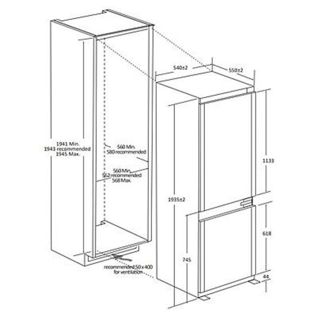 &Scaron;aldytuvas Candy ECNBQT3519EW 1