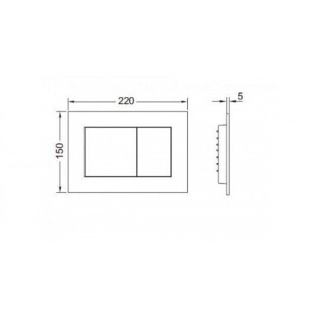 Vandens nuleidimo mygtukas TECEnow 9240417, baltas matinis 1