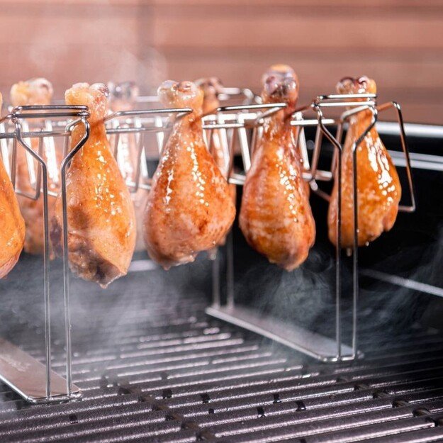 &Scaron;launelių ir &scaron;onkaulių laikiklis-universalios grotelės Char-Broil Grill+ 2