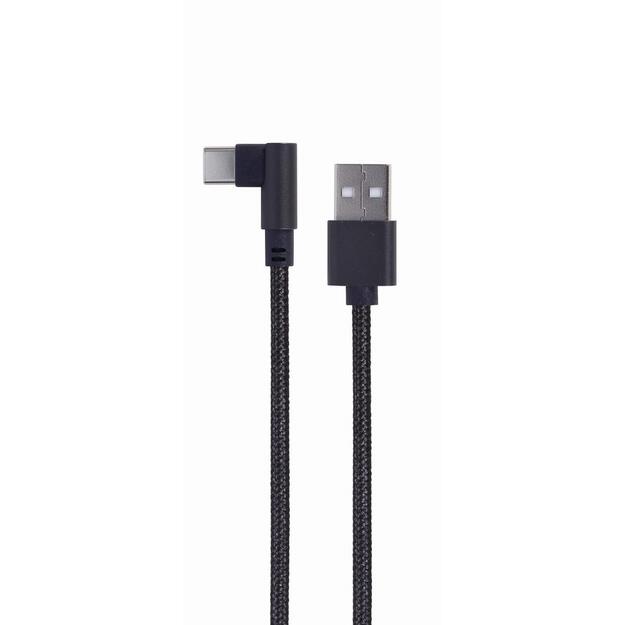 CABLE USB2 TO USB-C ANGLED/CC-USB2-AMCML-0.2M GEMBIRD
