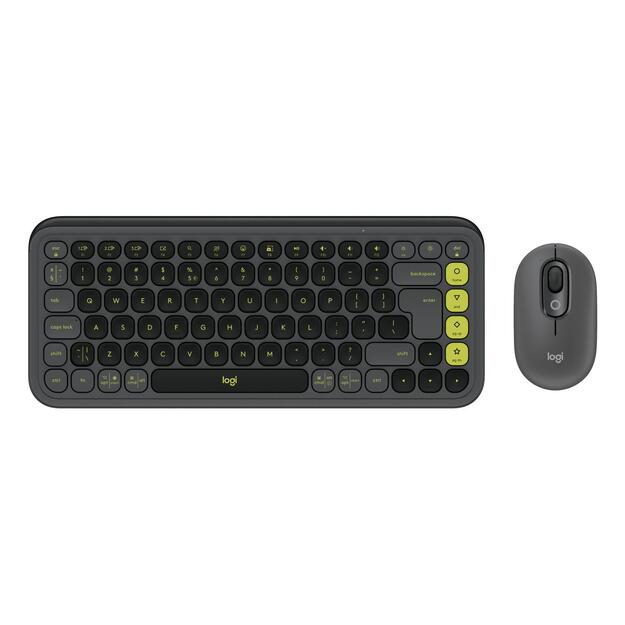KEYBOARD +MOUSE COMBO POP ICON/GR/GREEN 920-013140 LOGITECH