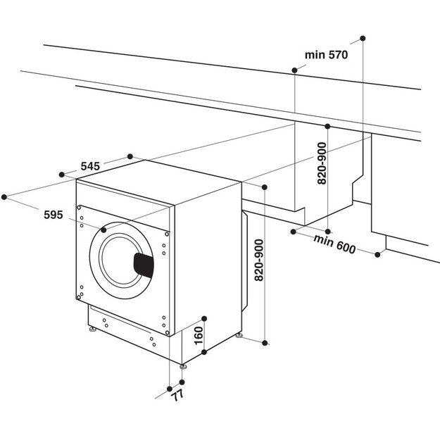 Skalbyklė Whirlpool WMWG71483E 1