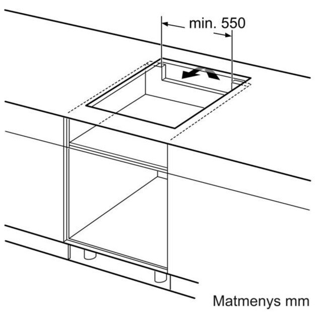 Įmontuojama indukcinė kaitlentė Bosch PIE611BB5E, 60cm 3