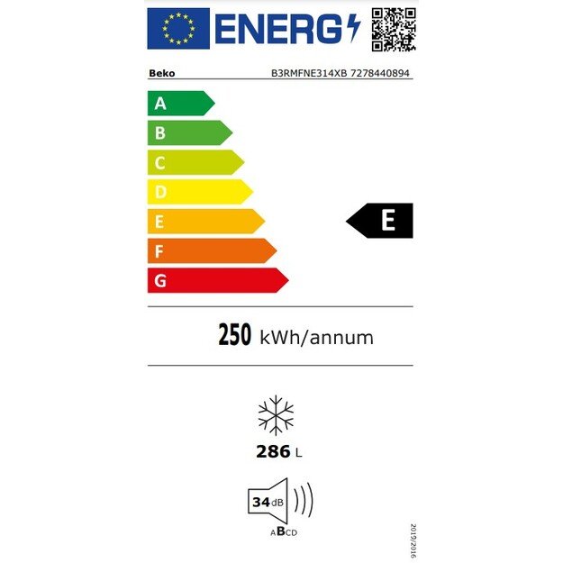 &Scaron;aldiklis Beko B3RMFNE314XB 1