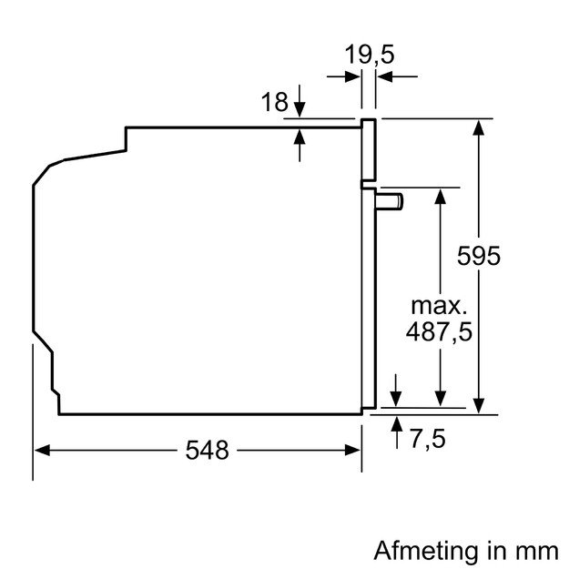 Įmontuojama orkaitė Siemens iQ700, HB774GLB1, 71 l 2