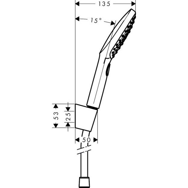 Dušo galva Hansgrohe Raindance Select E 26720400