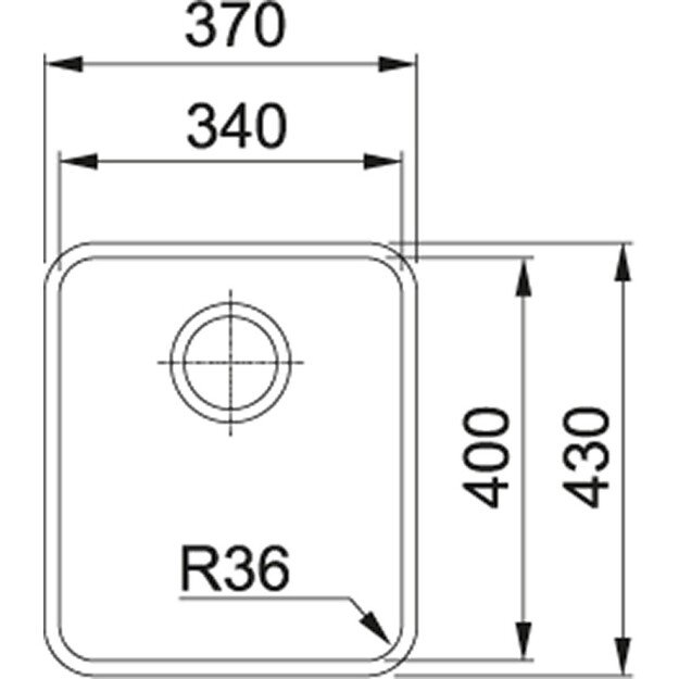 Plautuvė FRANKE Aton ANX 110-34 (122.0336.885)