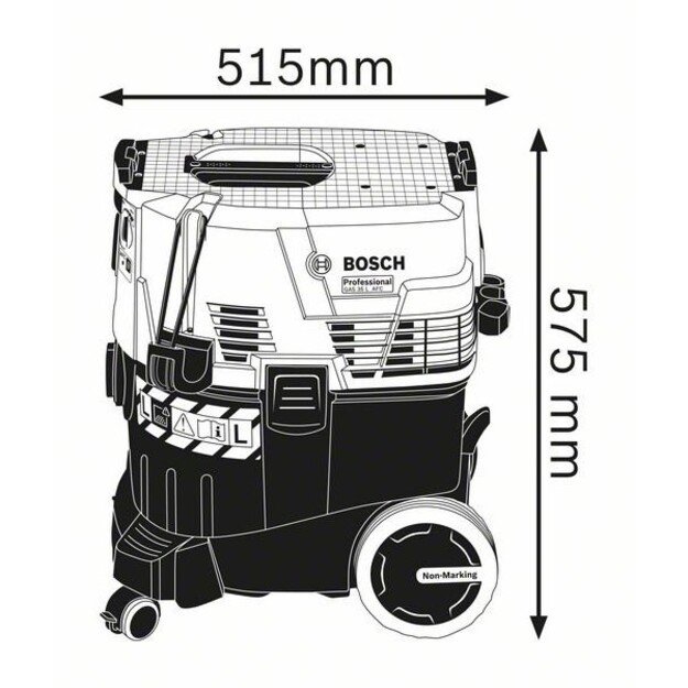 Statybinis dulkių siurblys BOSCH GAS 35 L AFC, 06019C3200