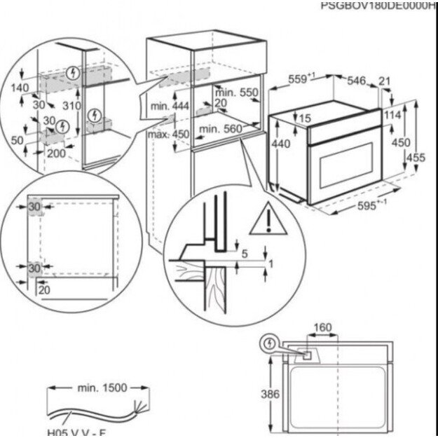 Mikrobangų krosnelė Electrolux EVM8E08Z