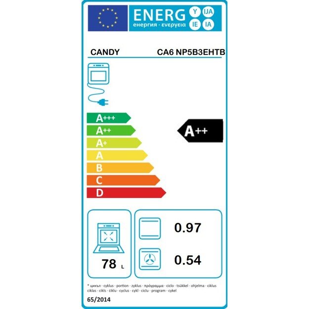 Orkaitė Candy CA6 NP5B3EHTB