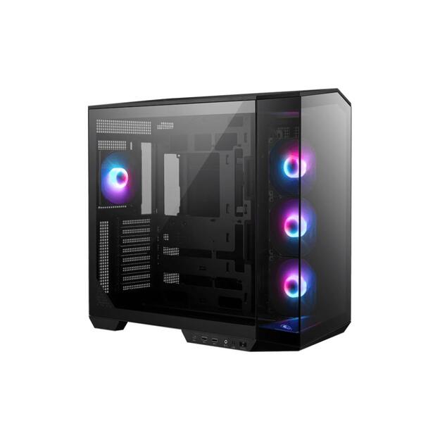 Case|MSI|MAG PANO 100R PZ|MidiTower|Case product features Transparent panel|ATX|MicroATX|MiniITX|Colour Black|MAGPANO100RPZ