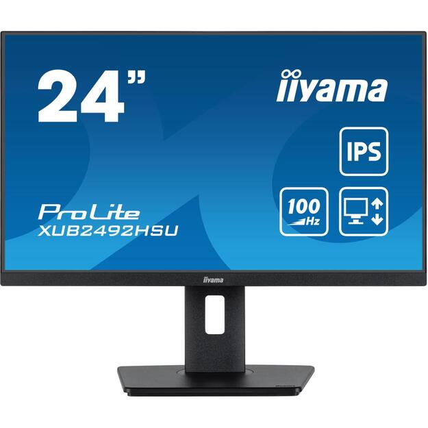 LCD Monitor|IIYAMA|XUB2492HSU-B6|24 |Panel IPS|1920x1080|16:9|Matte|0.4 ms|Speakers|Swivel|Pivot|Height adjustable|Tilt|Colour Black|XUB2492HSU-B6