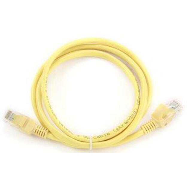 PATCH CABLE CAT5E UTP 1M/YELLOW PP12-1M/Y GEMBIRD