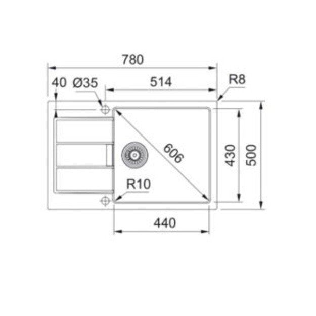 Plautuvė Franke SID 611-78XL 114.0499.819