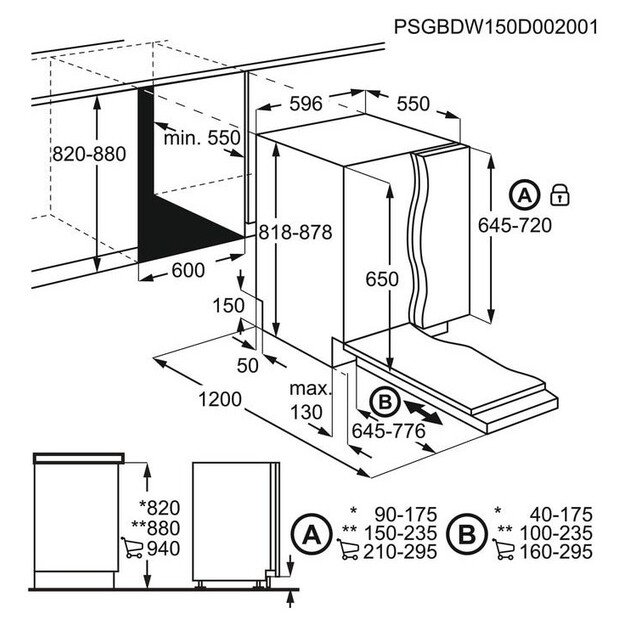 Įmontuojama indaplovė Electrolux EES47310L