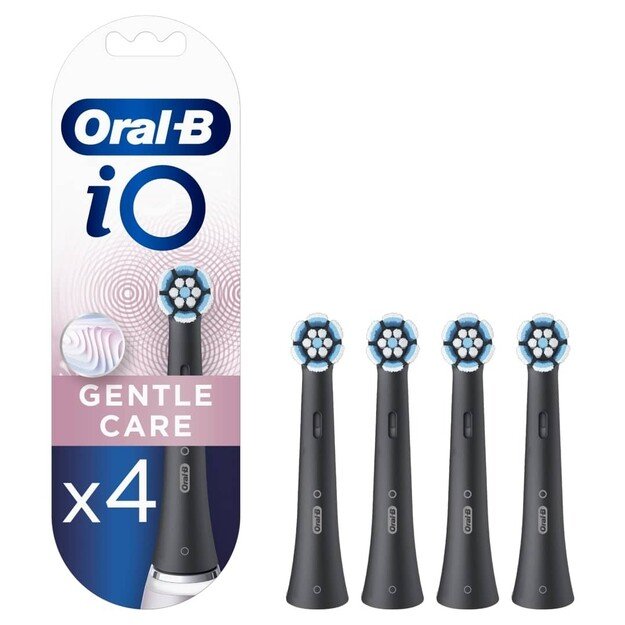 Dantų šepetėlio antgaliai Oral-B iO Gentle Care black