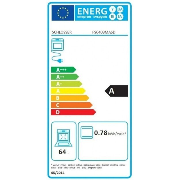 Dujinė viryklė su elektrine orkaite Schlosser FS 6403 MASD