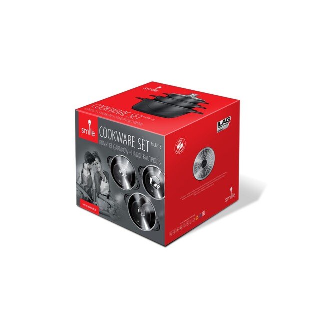 Puodų komplektas SMILE MGK-18 2