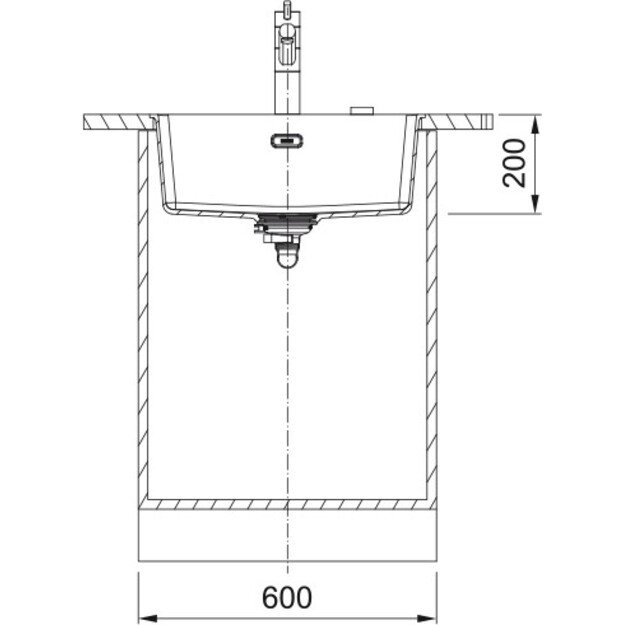 Virtuvės plautuvė Franke Maris MRG 210/110-52, juoda matinė, 125.0683.105 2