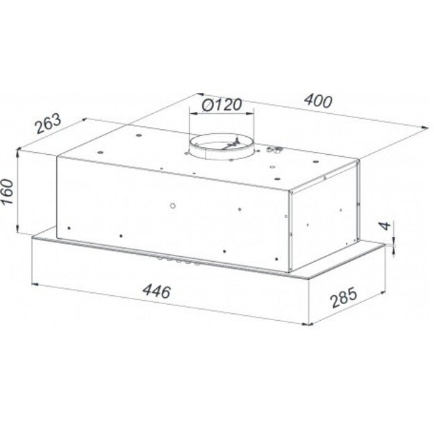 Įmontuojamas gartraukis Schlosser TN45PBWH GLASS 2