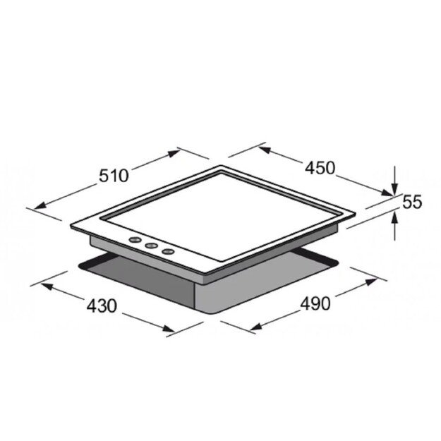 Įmontuojama dujinė kaitlentė Kaiser KG 4354 Turbo, 45 cm pločio 4