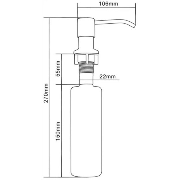 Muilo dozatorius Mexen Oval, 320 ml, Inox, 6601320-99 1