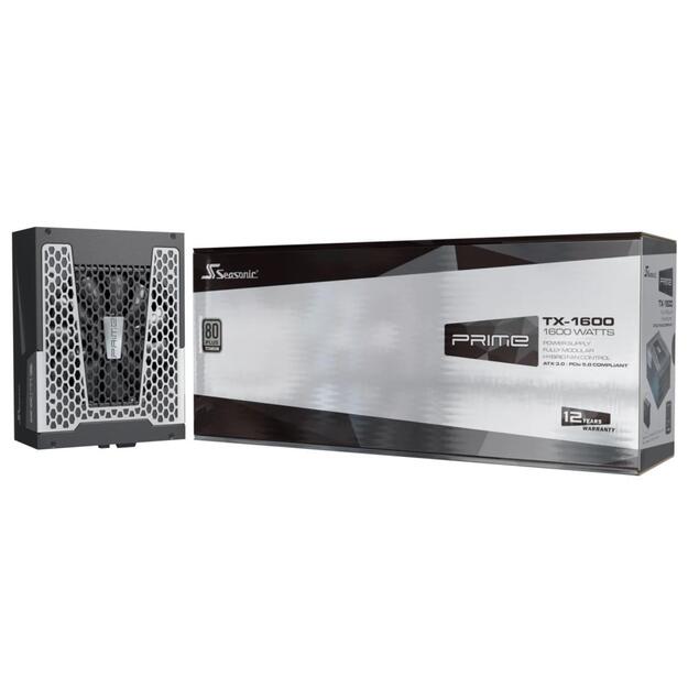 Power Supply|SEASONIC|PRIME TX ATX 3.0|1600 Watts|Efficiency 80 PLUS TITANIUM|MTBF 100000 hours|PRIME-TX-1600-ATX30