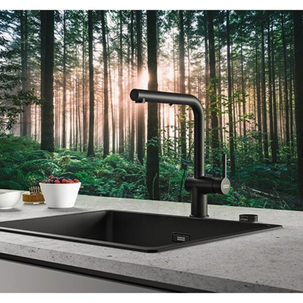 Plautuvės maišytuvas su ištraukiama žarna Franke Active 115.0653.382, juodas matinis 4