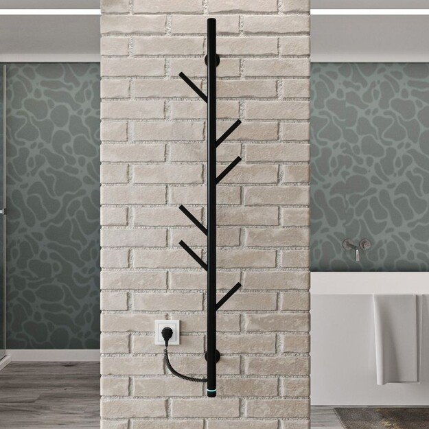 Rankšluosčių džiovintuvas Kosser Stijka 1200x30 ELR juodas reg. apvalus 1