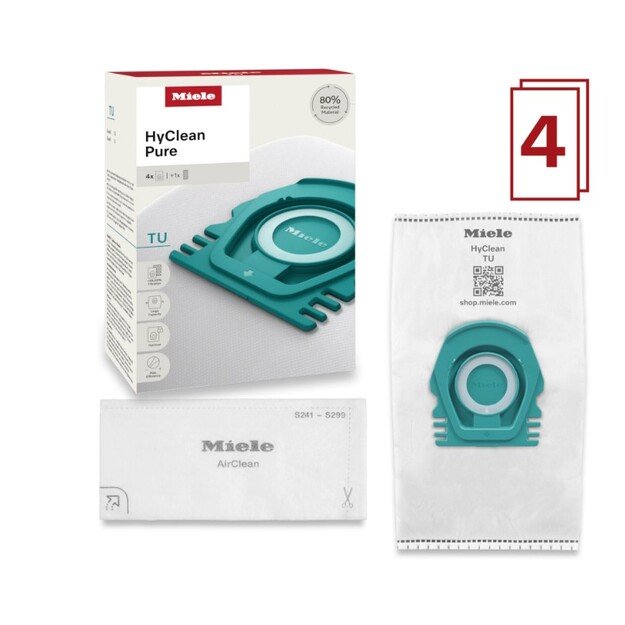 Dulkių siurblio maišelis MIELE TU HyClean 4 vnt 12557060 3