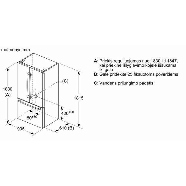 Dviduris šaldytuvas Bosch KFF96PIEP 7