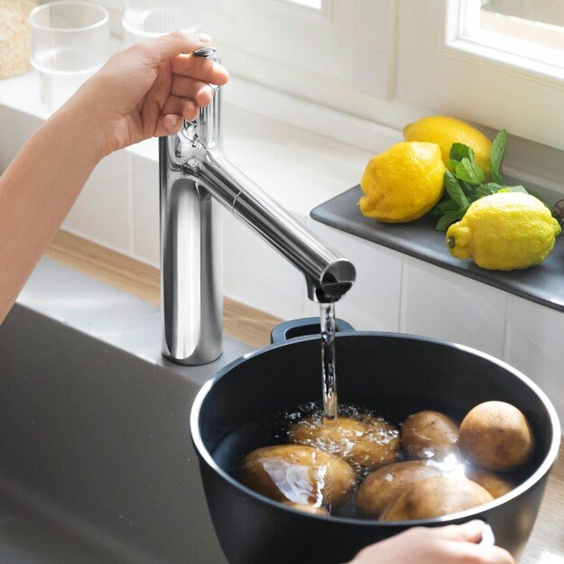 Plautuvės maišytuvas su ištraukiama žarna Hansgrohe Zesis M33, 74801000, chromo 3