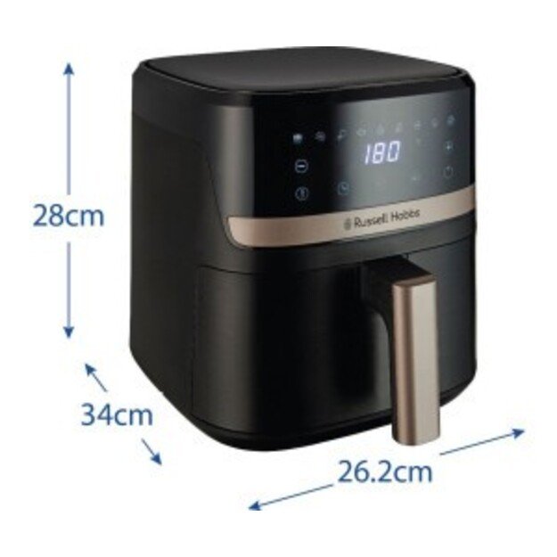 Kar&scaron;to oro gruzdintuvė Russell Hobbs SatisFry 27610-56, juoda 2