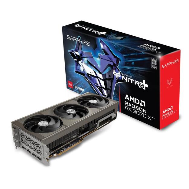 Graphics Card|SAPPHIRE|AMD Radeon RX 9070 XT|16 GB|GDDR6|256 bit|PCIE 5.0 16x|GPU 2520 MHz|Triple slot Fansink|2xHDMI|2xDisplayPort|11348-01-20G	