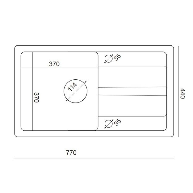 Plautuvė su maišytuvu Quadron GO MAX, TQ7744GMSZ, pilka 3