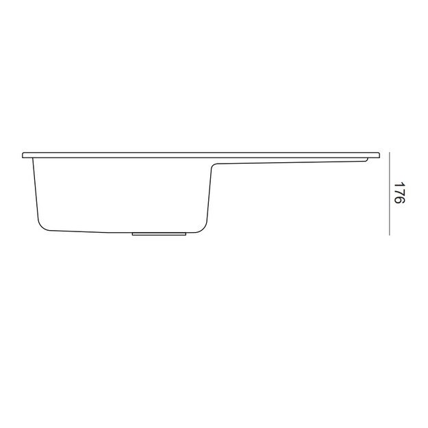 Plautuvė su maišytuvu Quadron GO MAX, TQ7744GMSZ, pilka 1