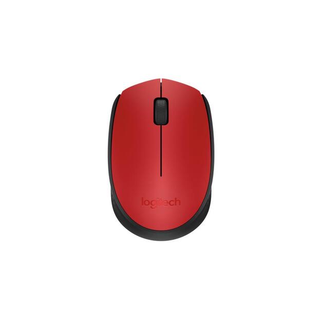 MOUSE USB OPTICAL WRL M171/RED 910-004641 LOGITECH