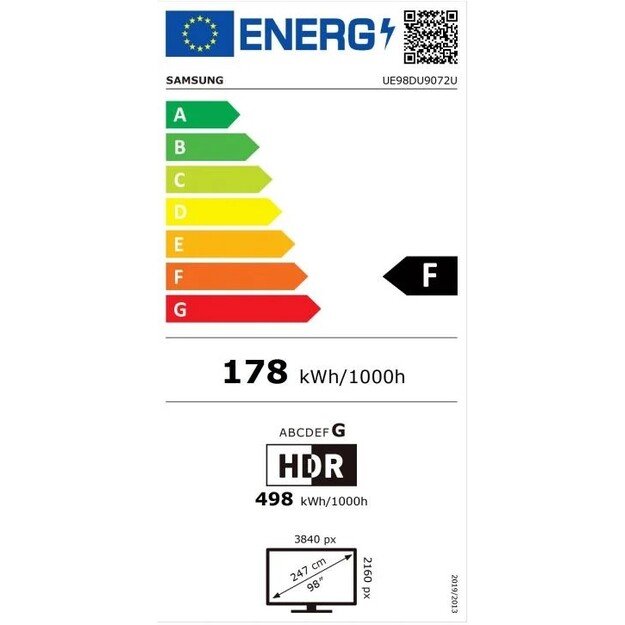 LED Televizorius Samsung UE98DU9072UXXH 6