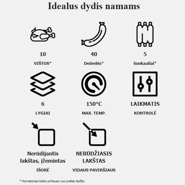 Rūkykla Borniak 70L nerūdijančio plieno +BBQ ir wifi BBDSW-70 2