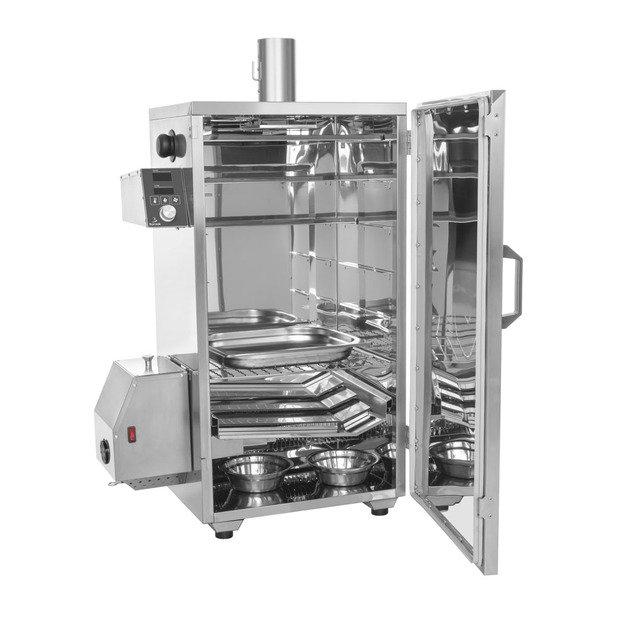 Rūkykla Borniak 70L nerūdijančio plieno +BBQ ir wifi BBDSW-70 11