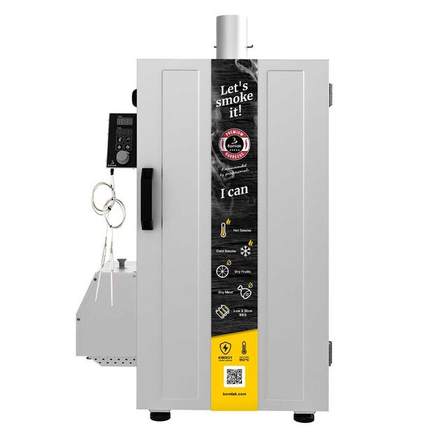 Rūkykla Borniak 70L nerūdijančio plieno +BBQ ir wifi BBDSW-70