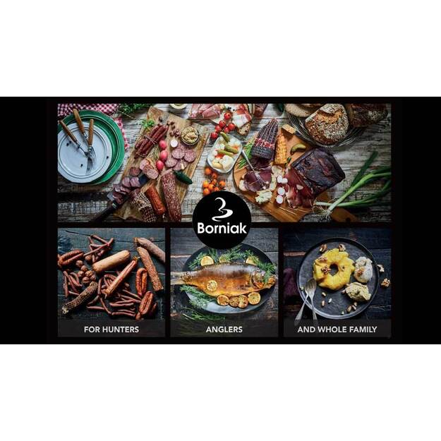 Rūkykla Borniak 70L nerūdijančio plieno +BBQ ir wifi BBDSW-70 1